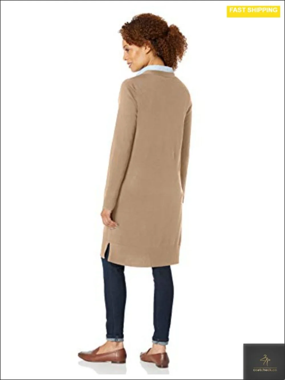 Women's Lightweight Open-Front Long-Sleeve Cardigan Sweater